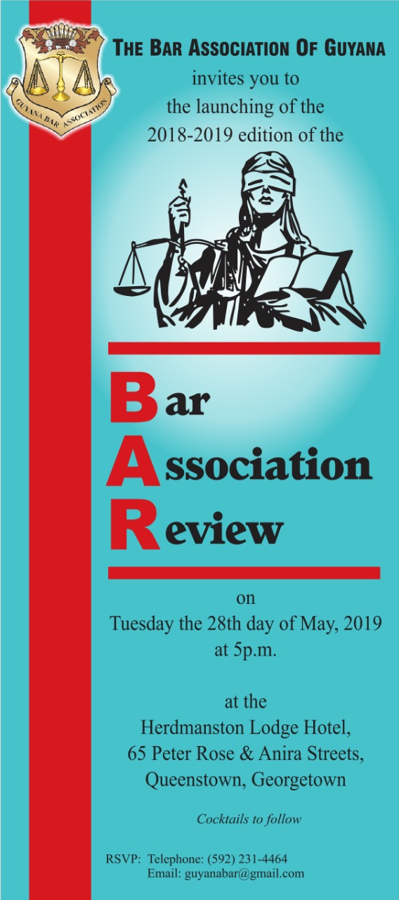 Launch of the 20182019 Edition of the ‘BAR’ The Bar Association of